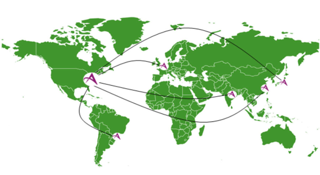 map of global AdvaMed offices