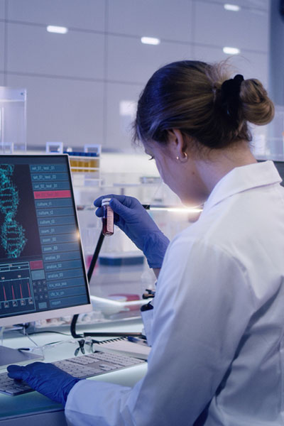 technician working in lab