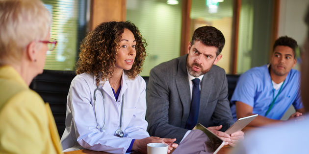 medical team in a meeting