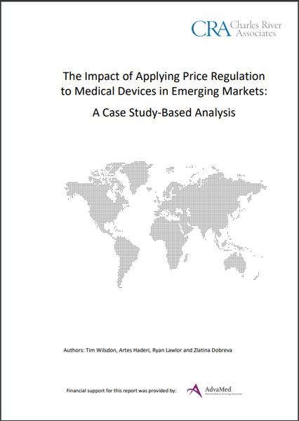 cover of The Impact of Applying Price Regulation to Medical Devices in Emerging Markets