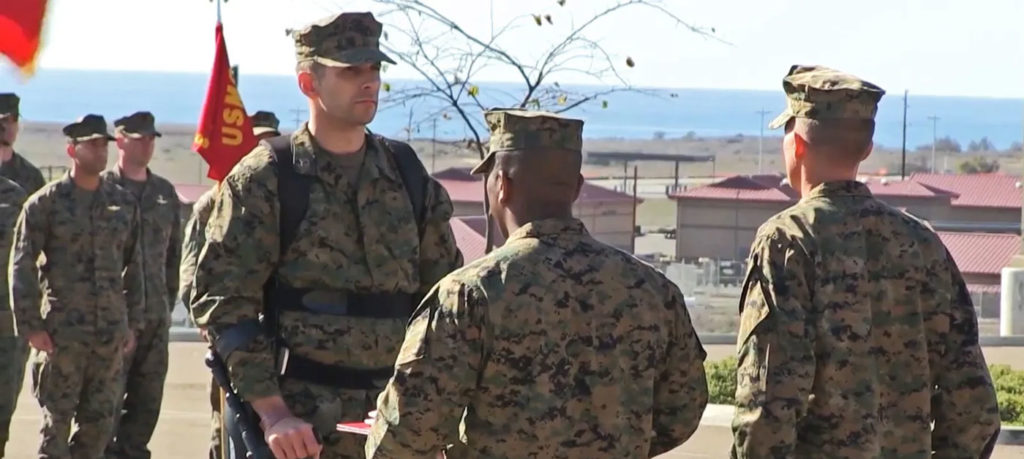 Derek Herrera's bronze star ceremony