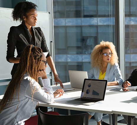 people engaged in a meeting