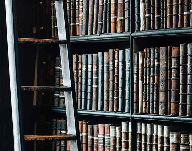 library full of law books