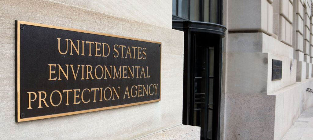 sign on building says United States Environmental Protection Agency